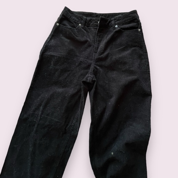 high rise corduroy wide leg pants - Picture 2 of 2